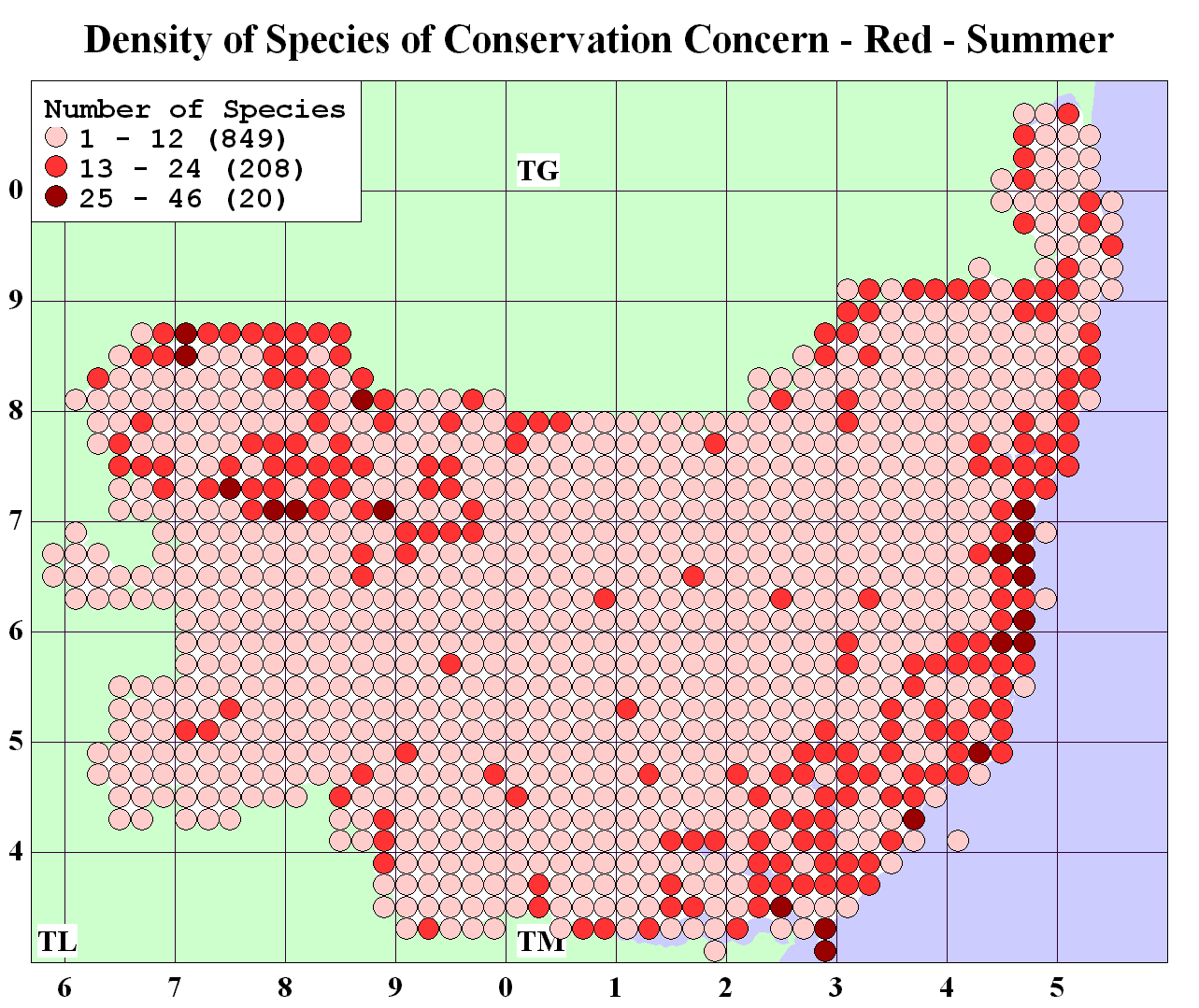 Summer Red Density Map