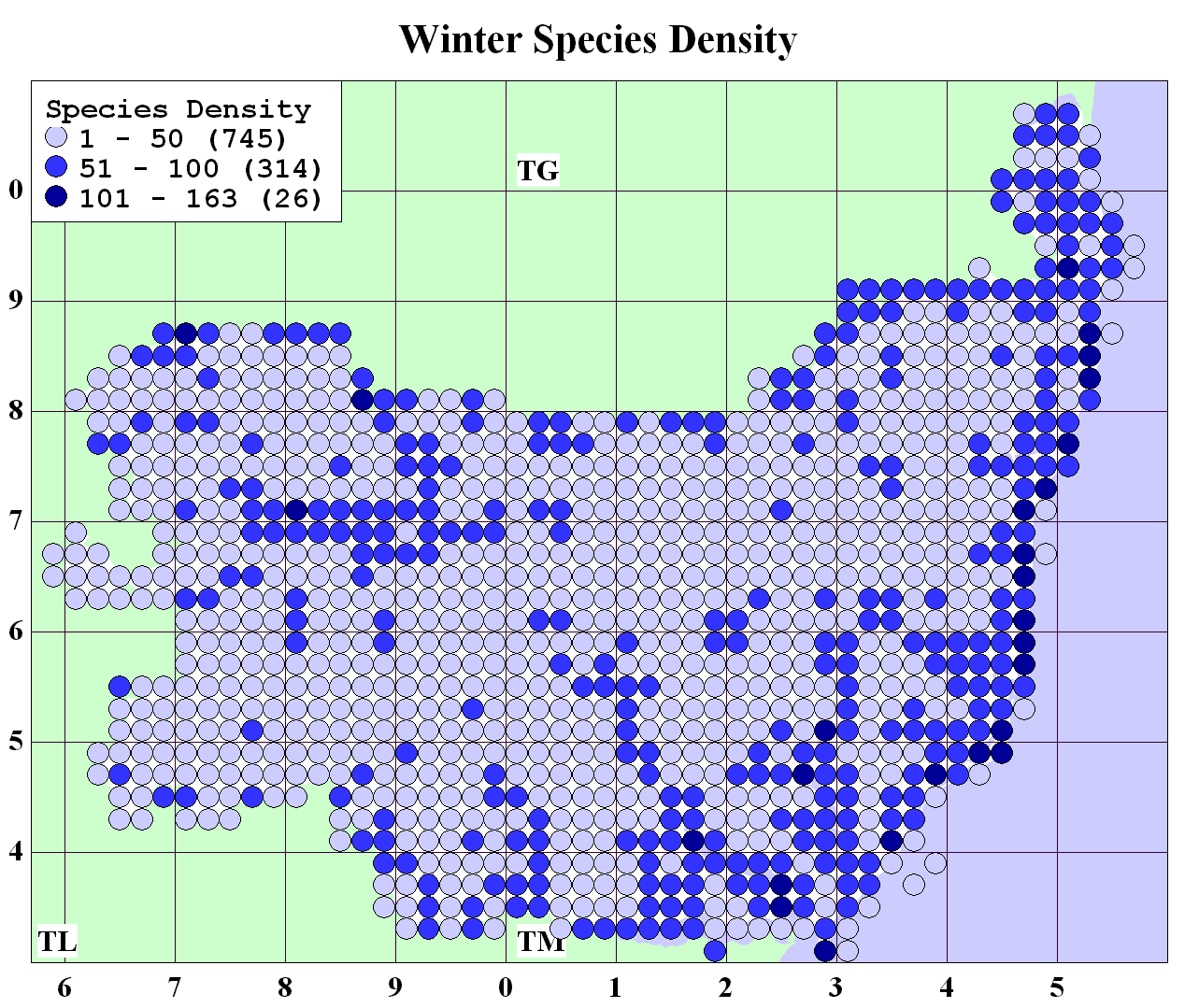 Winter Density Map