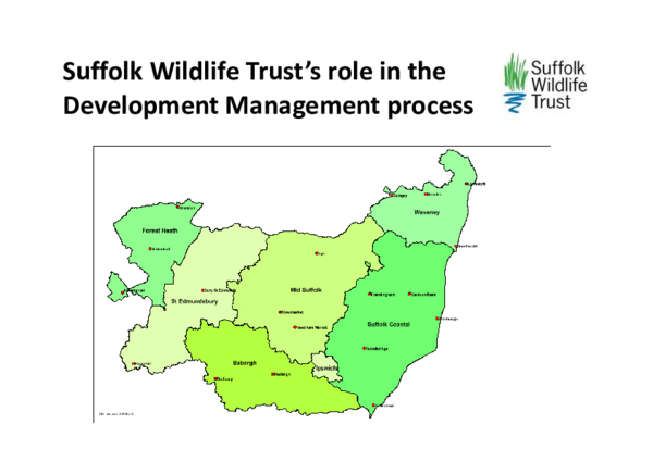 Suffolk Wildlife Trust's Role in the Development Management Process