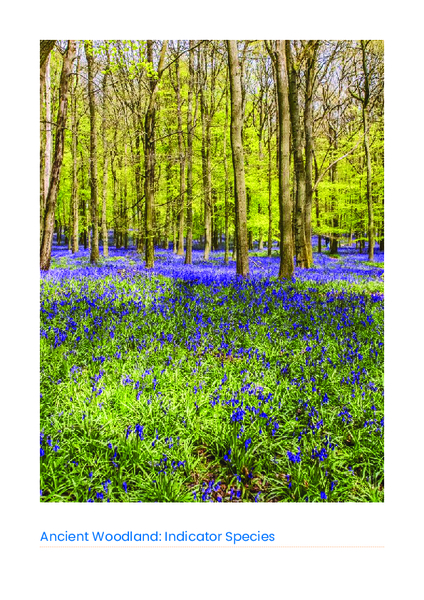 Indicator species guide