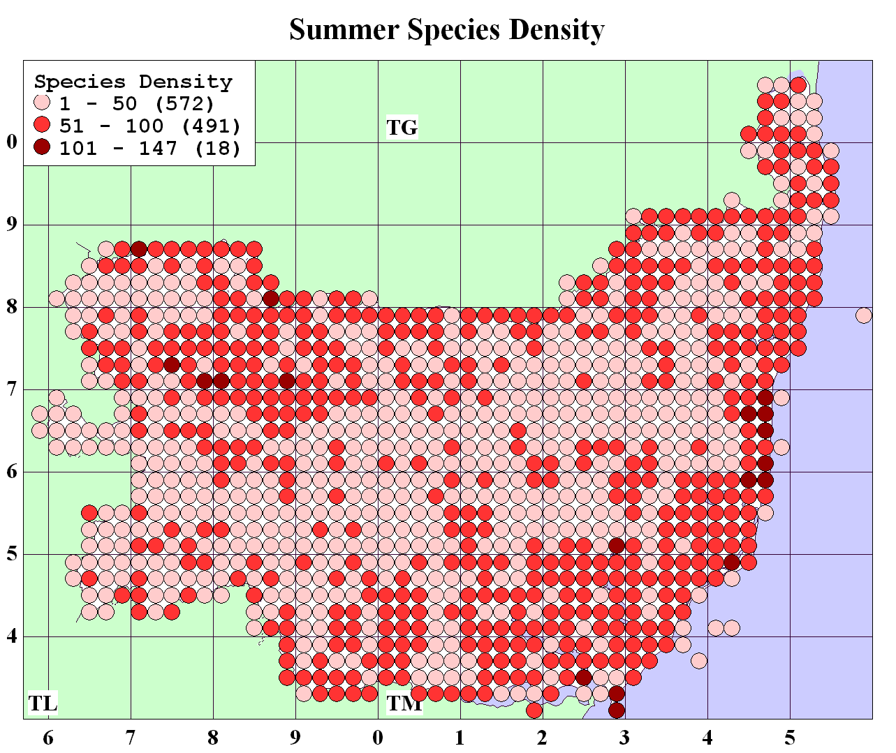 Summer Density Map